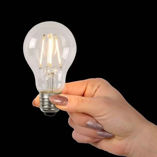 Lucide A60 Class B - Lámpara de filamento - Ø 6,4 cm - LED Regul. - E27 - 1x7W 2700K - Transparente - ambiente 1